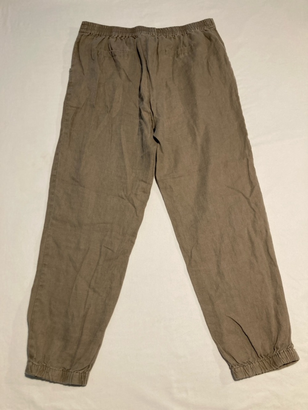 100% Linen Drawstring Pants Size Large (R38) - Picture 2 of 11